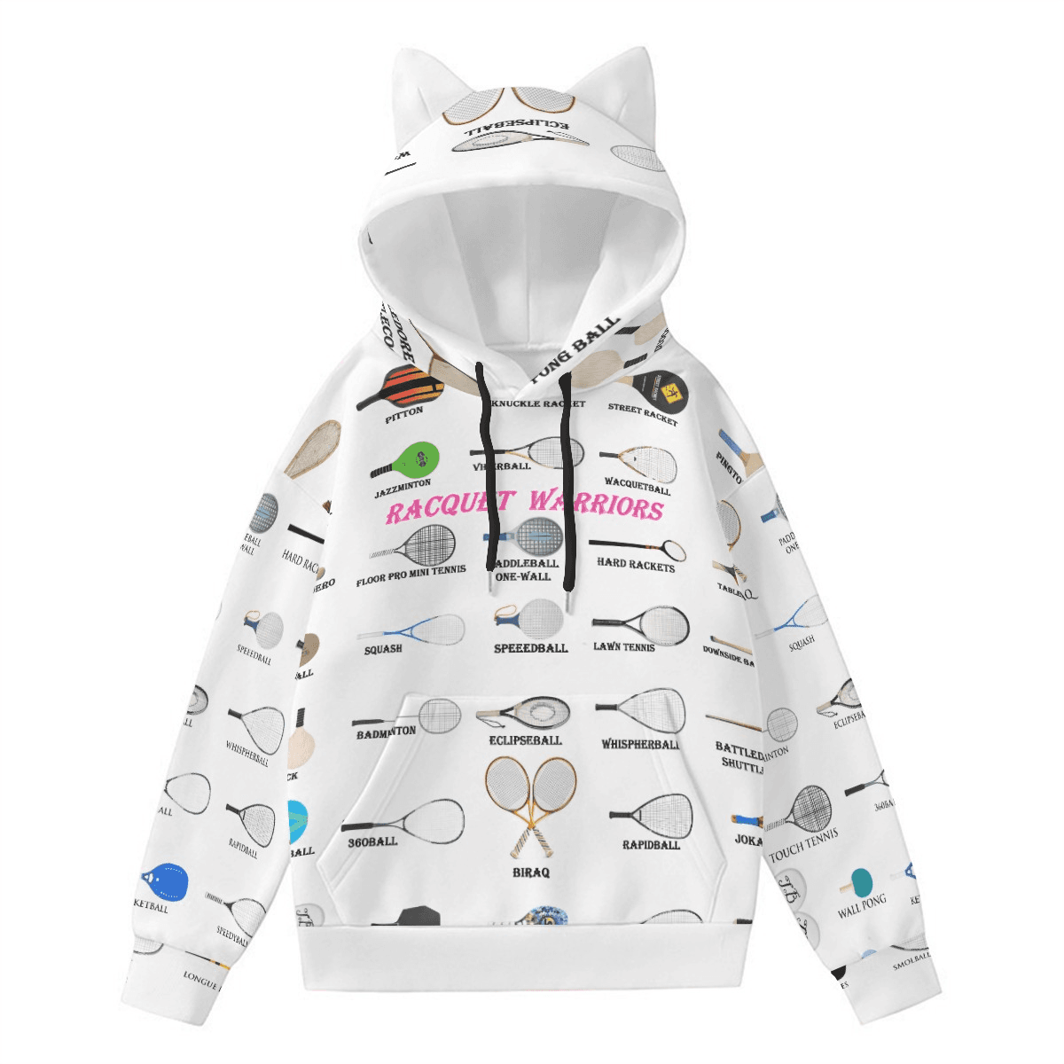 Racquet Warriors All-Over Hoodie