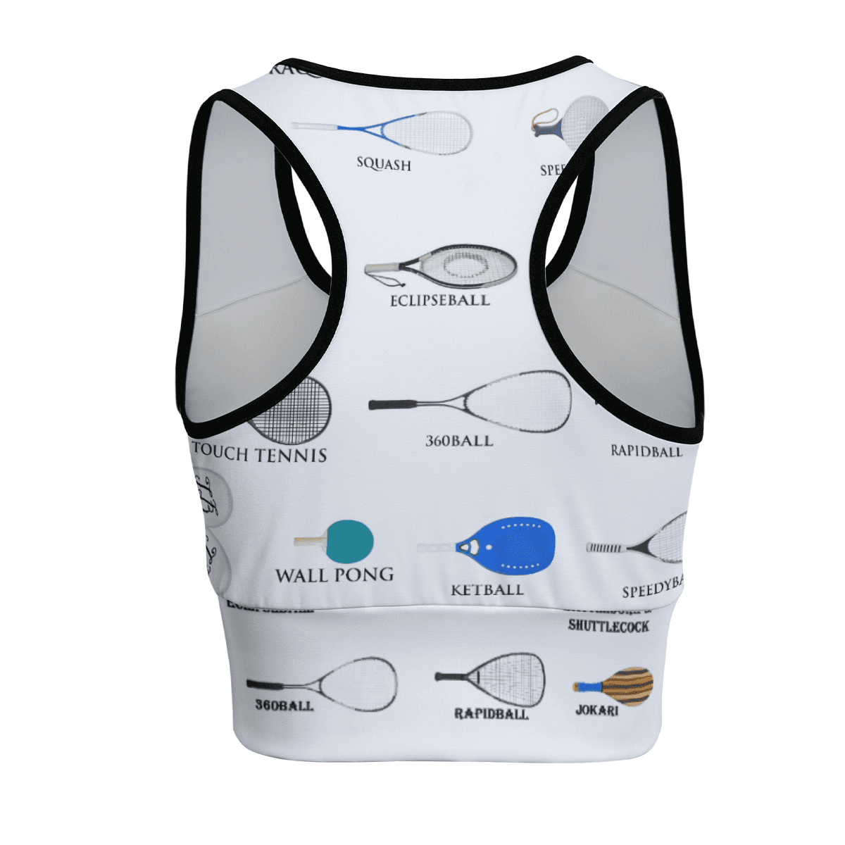 Racquet Warriors Racerback Crop